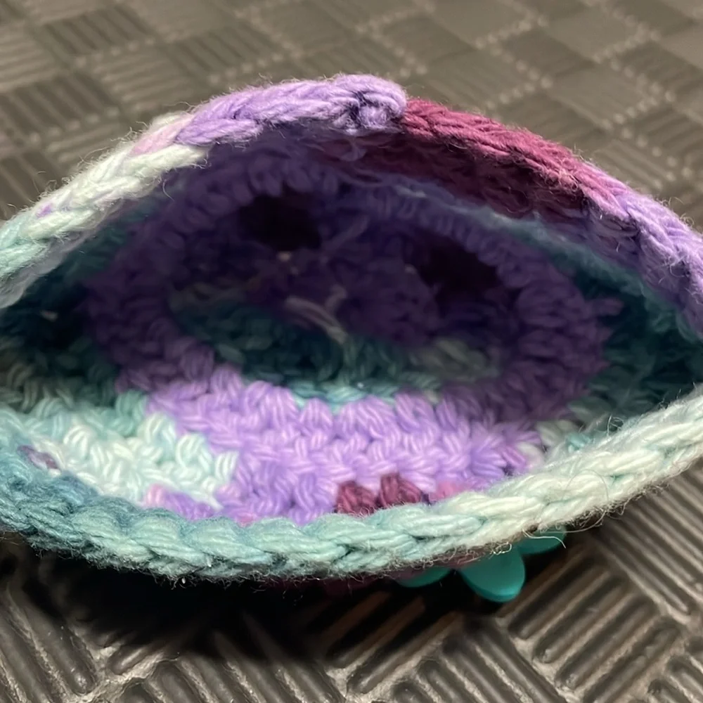 matching crochet hats one for child and other for their doll